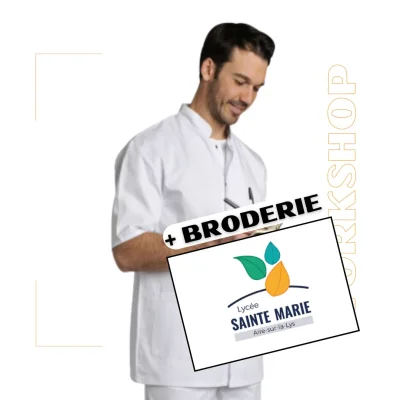 Tunique DENIS Blanc + Broderie